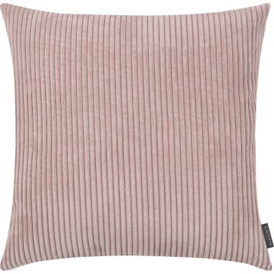Housse de coussin gros velours cotelé rose 60x60 cm
