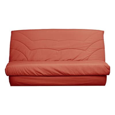 Housse de clic-clac en coton recyclé tomette 130 x 190 cm