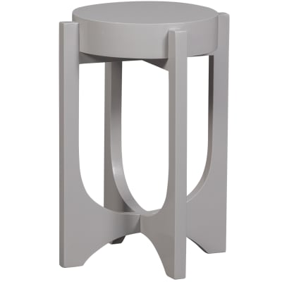 Table d'appoint haut en manguier gris chaud
