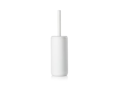 Brosse de toilette en aluminium/abs blanc
