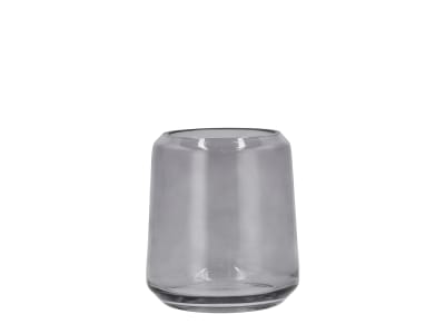 Porte brosse à dents en verre gris fumé