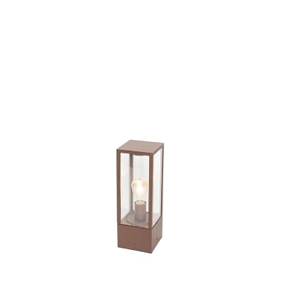 Lampe extérieur industrielle pied brun rouille ip44