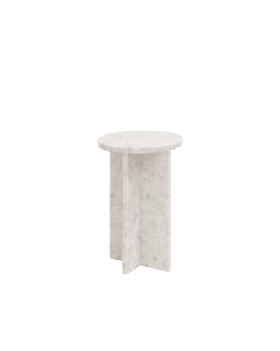 Table d'appoint ronde en marbre de Ø28cm