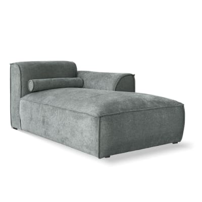 Système modulaire: méridienne, droite, vert olive