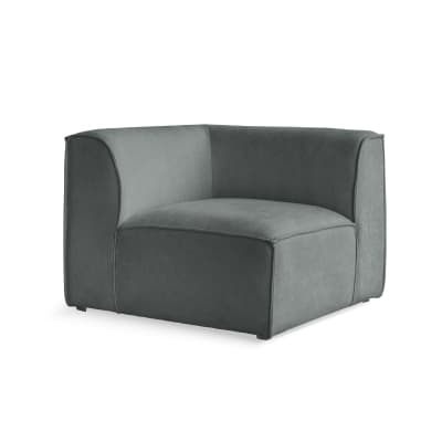Système modulaire: fauteuil d'angle, vert olive