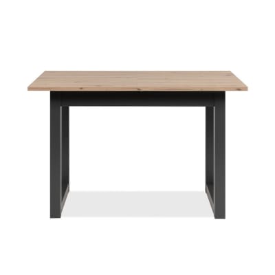 Table à manger extensible décor chêne 4 à 6 personnes l120/160 cm