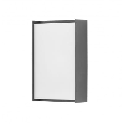 Applique Murale Extérieure Aluminium Gris  10x5x17 CM