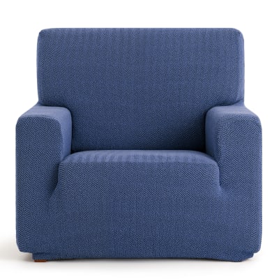 Housse de fauteuil extensible bleu 80 * 120
