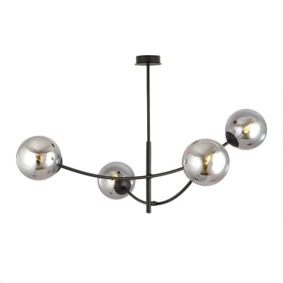 Suspension de style moderne avec deux barres et 4 sphères en graphite