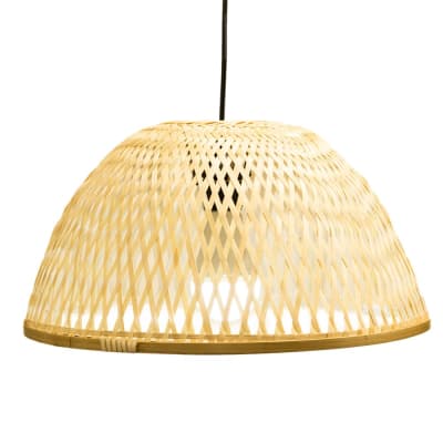Abat-jour pour suspension en bambou naturel ø40cm