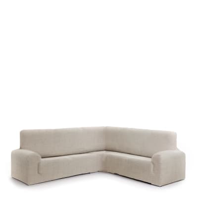 Housse de canapé coin 3+1 lin 350 * 450 cm
