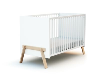 Duo lit bébé et commode en bois