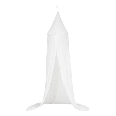 Ciel de lit en double gaze de coton blanc 250x340 cm