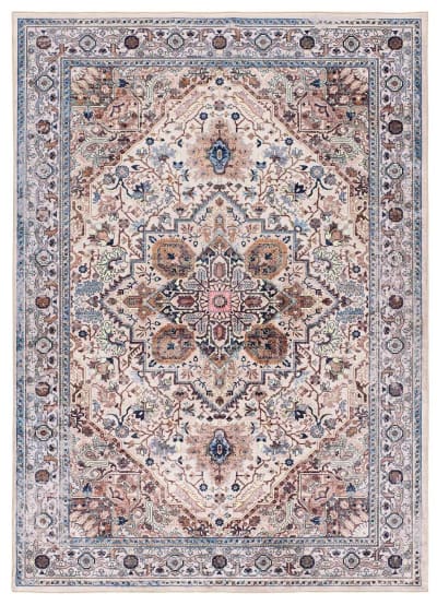 Tapis vintage oriental beige/multicolore 160x230 cm