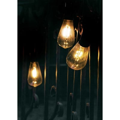 Luminaires de jardin en métal noir