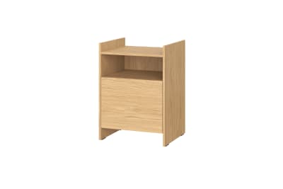 Noo.ma toopt table de chevet chêne 40x35x55 cm