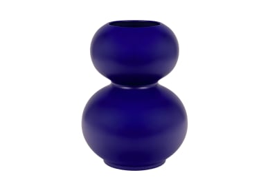 Noo.ma vase tuga ball en céramique - bleu, 22 x 10 x 30 cm
