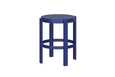 Noo.ma tabouret rond en acier 35 x 35 x 45 cm
