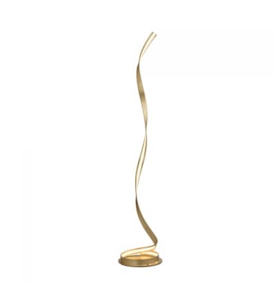 Lampadaire en métal et aluminium doré / laiton 121 cm