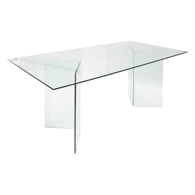 Tables à dîner en verre 180x90 cm