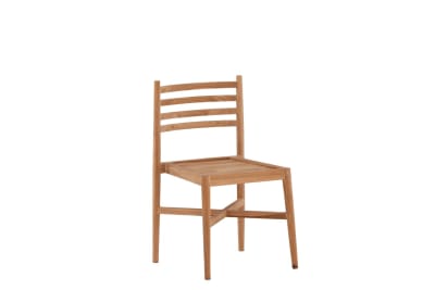 Chaise de jardin moderne en bois KEMILA bois (teck) nature