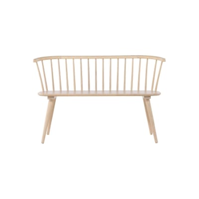 Banc en bois moderne BYBO bois (hévéa) naturel 120x49x76.5cm