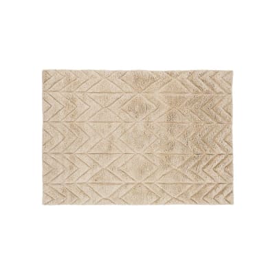 Tapis moderne beige 230x160 cm ZYO tissu beige 230x160x1.7cm