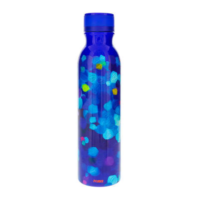 Bouteille isotherme 75 cl  bleu acier inoxydable 28 x  6.8 cm x 7 cm