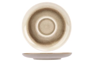 Lot 6 Sous-Tasses en Céramique, vert, D 13,5 cm