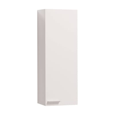 Meuble mural effet bois blanc brillant 30x25h85 cm
