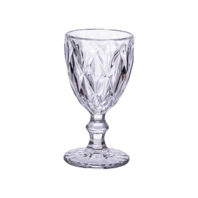 Boîte de 6 verres à pied  25 cl transparent / cristal