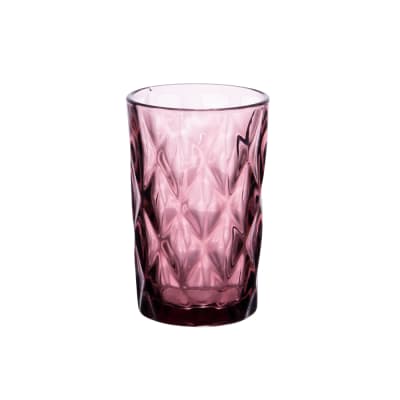 Boite de 6 gobelets haut  34 cl  rose en verre
