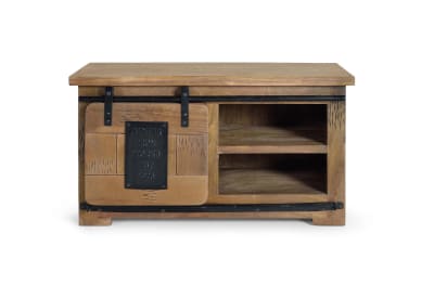 Meuble tv bois manguier et métal