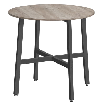 Table à manger ronde petite de cuisine style 80 x 80 x 75 cm noir