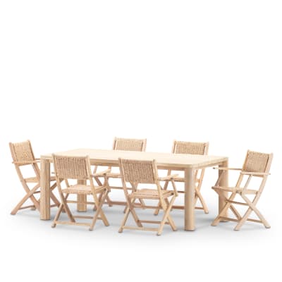 Set de repas jardin 6 places