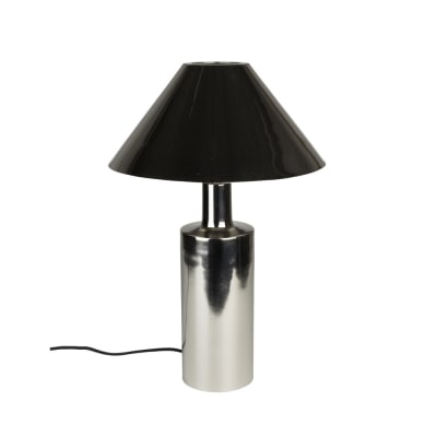Lampe à poser en métal - chrome