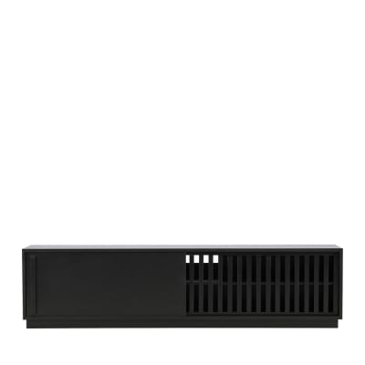 Meuble tv en bois 180 cm cm - noir