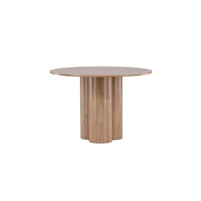 Table à manger ronde 110cm en bois pied design OLY bois (mdf)