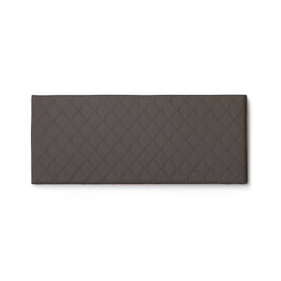 Tête de lit en simili cuir gris tourterelle 170x60 cm