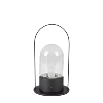 Lampe à poser en fer noir