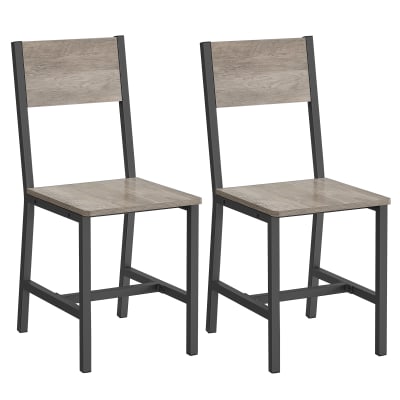 Chaises salle à manger cadre en acier style moderne pour salle gris