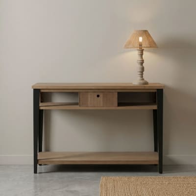 Lampe de table en jute