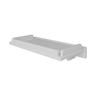 Tablette chevet xl pour lit bois massif blanc