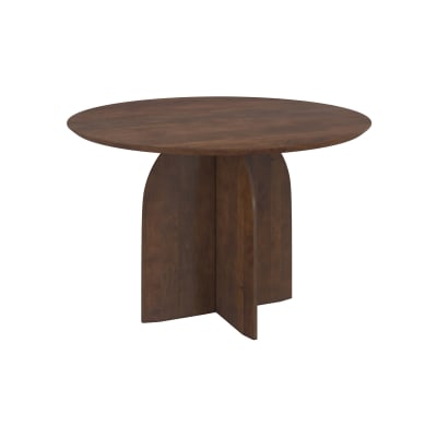 Table ronde en bois de manguier 4 places