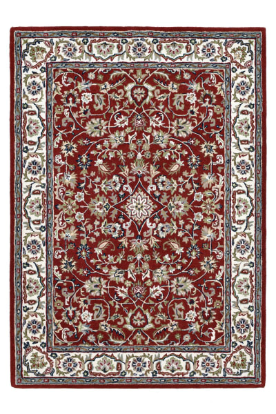Tapis tufté main au design oriental rouge 140x200 cm