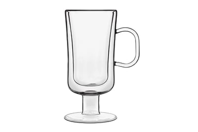 Lot de 2 Verres à irish coffee double paroi, transparent, 25 cl