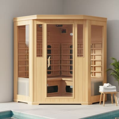 Cabine de sauna luxe infrarouge 3/4 places