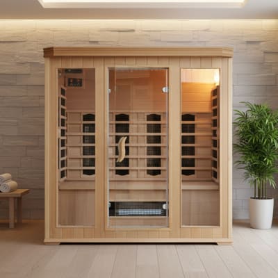 Cabine de sauna luxe infrarouge 4/5 places