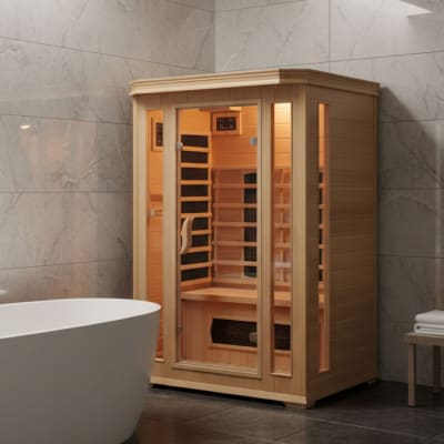 Cabine de sauna luxe infrarouge 2 places