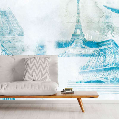 Papier peint  plan de la tour eiffel  364x270 cm